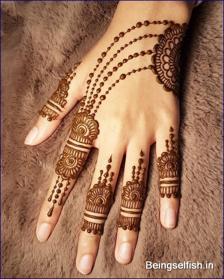 Radha Ashtami 2023 Simple Mehndi Design for front and back hand | Times Now-suu.vn