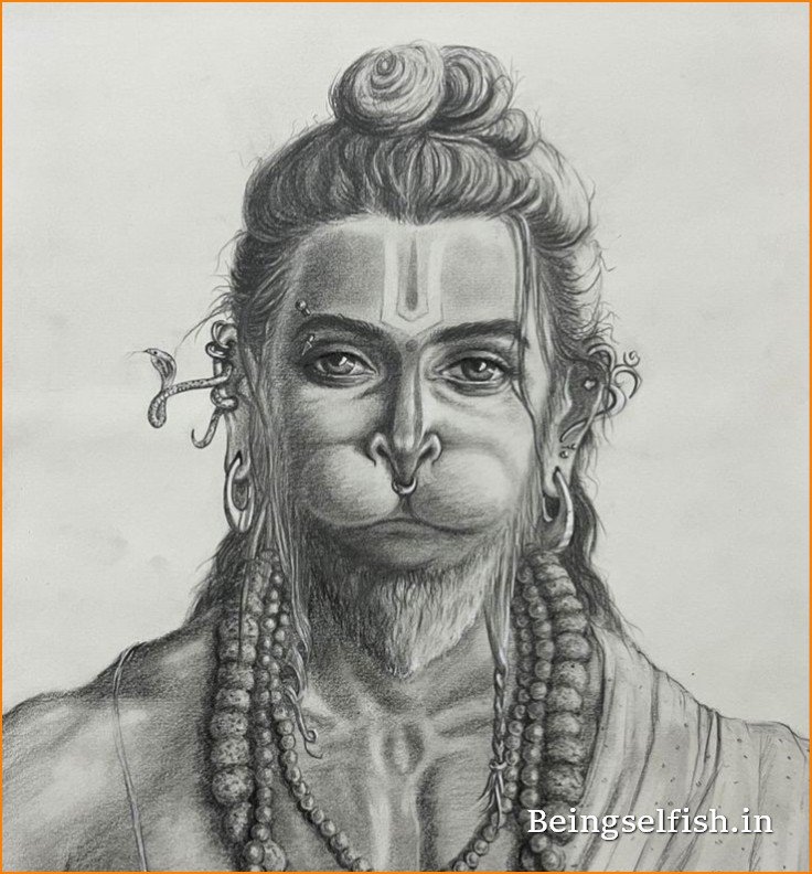 Lord Hanuman Drawing
