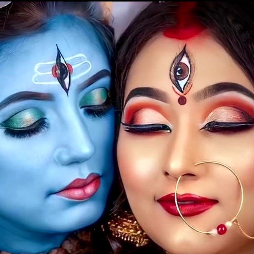 two women with makeup and make up